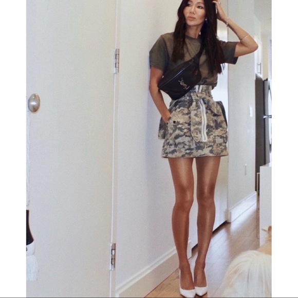 Marissa Webb - Hannah Heavy Canvas Camo Mini Skirt - Picture 2 of 4